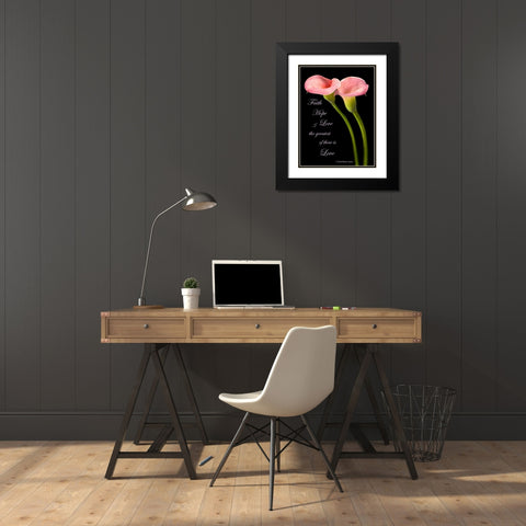 The Greatest Calla Lilies Black Modern Wood Framed Art Print with Double Matting by Seidman, Barry