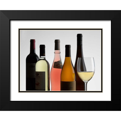 Bottle Neck 2 Black Modern Wood Framed Art Print with Double Matting by Seidman, Barry