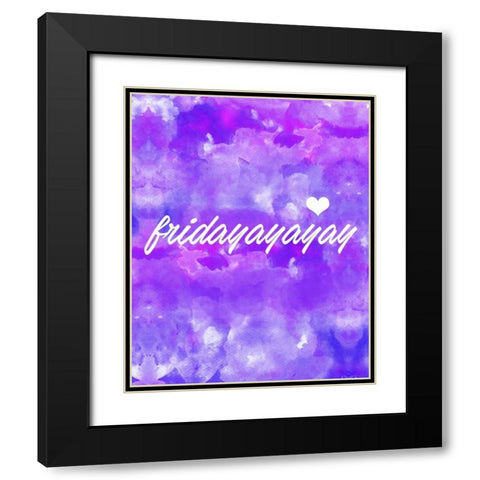 Fridayay Black Modern Wood Framed Art Print with Double Matting by Alvarez, Cynthia