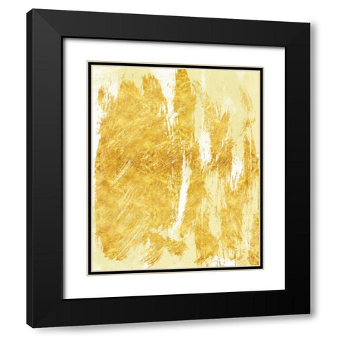 Golden Streaks 2 Black Modern Wood Framed Art Print with Double Matting by Alvarez, Cynthia