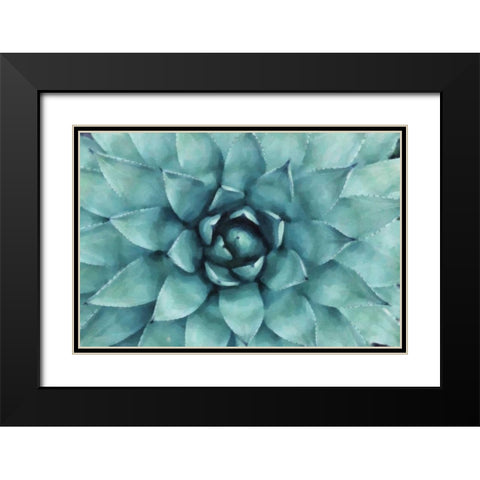 Painterly 1 Black Modern Wood Framed Art Print with Double Matting by Alvarez, Cynthia