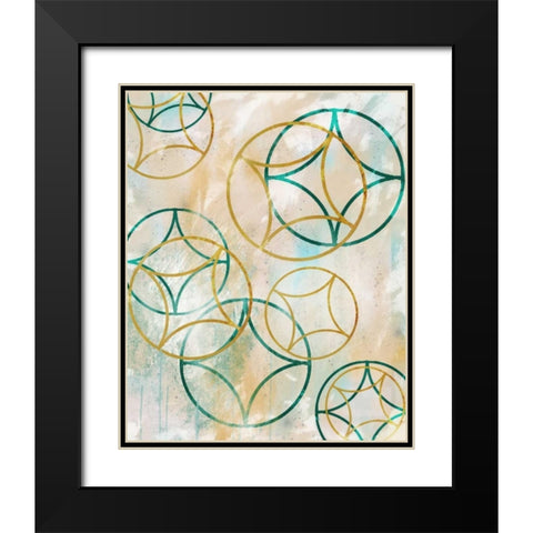 Sparkling Spheres 2 Black Modern Wood Framed Art Print with Double Matting by Alvarez, Cynthia