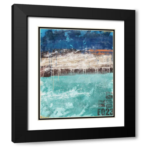 Color Mix 01 Black Modern Wood Framed Art Print with Double Matting by Alvarez, Cynthia