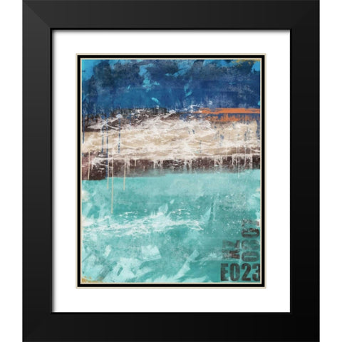 Color Mix 01 Black Modern Wood Framed Art Print with Double Matting by Alvarez, Cynthia