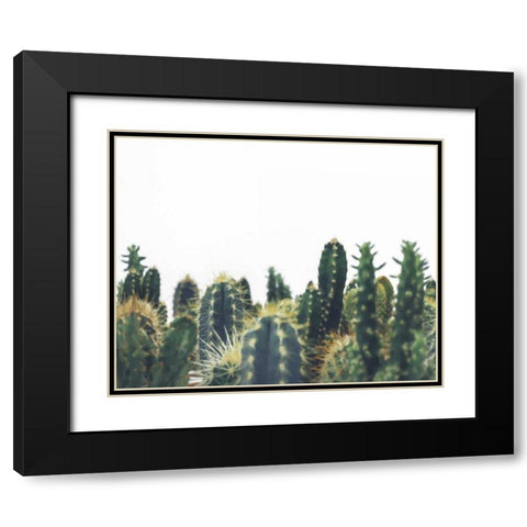Prickly Field Black Modern Wood Framed Art Print with Double Matting by Alvarez, Cynthia