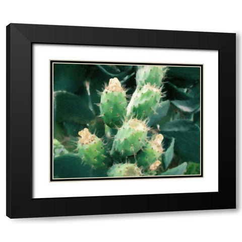 Sharp Needles Black Modern Wood Framed Art Print with Double Matting by Alvarez, Cynthia