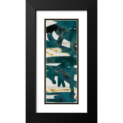 Teal and Flare D Black Modern Wood Framed Art Print with Double Matting by Alvarez, Cynthia
