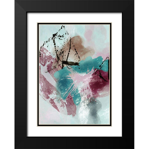 The Fuse 1 Black Modern Wood Framed Art Print with Double Matting by Alvarez, Cynthia