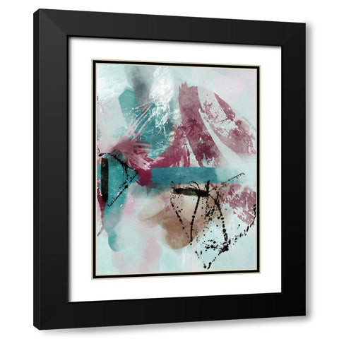 The Fuse 2  Black Modern Wood Framed Art Print with Double Matting by Alvarez, Cynthia