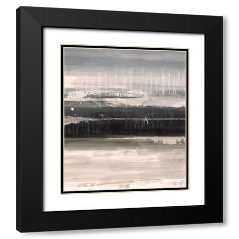 Neutral Radiantness B Black Modern Wood Framed Art Print with Double Matting by Alvarez, Cynthia