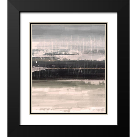 Neutral Radiantness B Black Modern Wood Framed Art Print with Double Matting by Alvarez, Cynthia