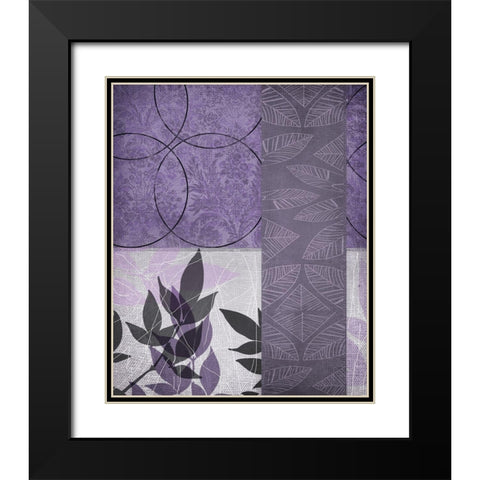 Vibrant Purple Leaf 1 Black Modern Wood Framed Art Print with Double Matting by Dyer, Beverly