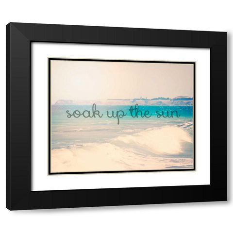 Soak up the sun Black Modern Wood Framed Art Print with Double Matting by Davis Ashley