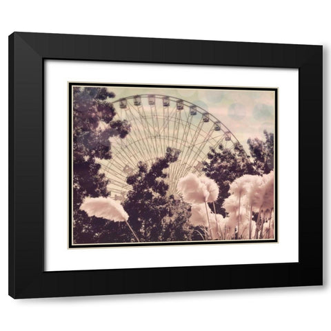 Feathery ferris Black Modern Wood Framed Art Print with Double Matting by Davis Ashley