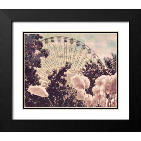 Feathery ferris Black Modern Wood Framed Art Print with Double Matting by Davis Ashley