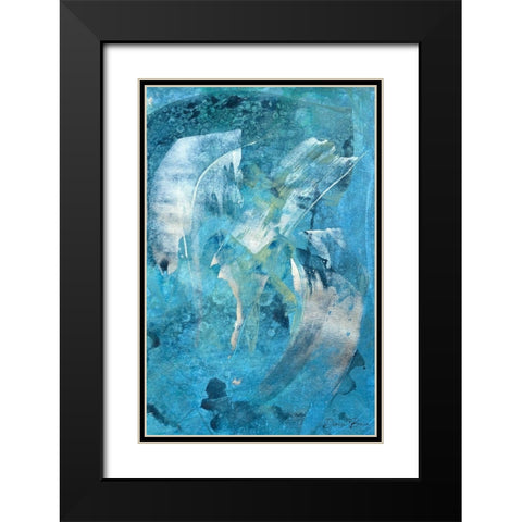Mood 1 Black Modern Wood Framed Art Print with Double Matting by Brown, Denise