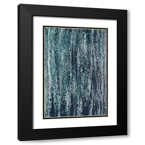 Rain Black Modern Wood Framed Art Print with Double Matting by Brown, Denise