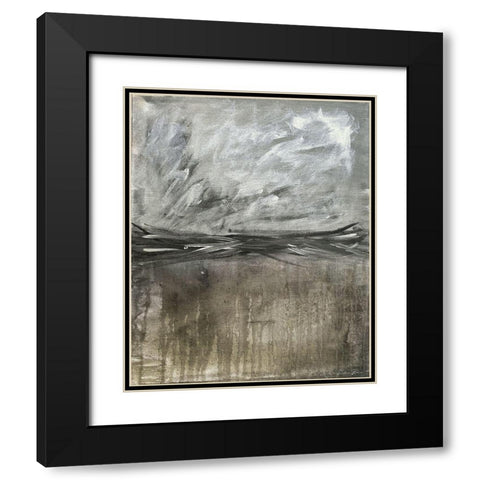 Inclination 1 Black Modern Wood Framed Art Print with Double Matting by Brown, Denise