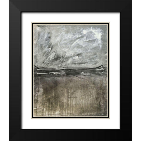 Inclination 1 Black Modern Wood Framed Art Print with Double Matting by Brown, Denise
