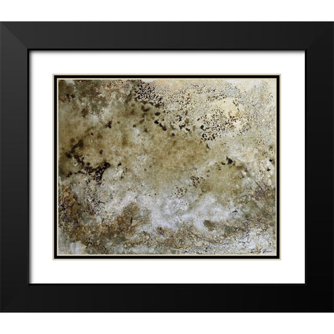 Fissures 2 Black Modern Wood Framed Art Print with Double Matting by Brown, Denise