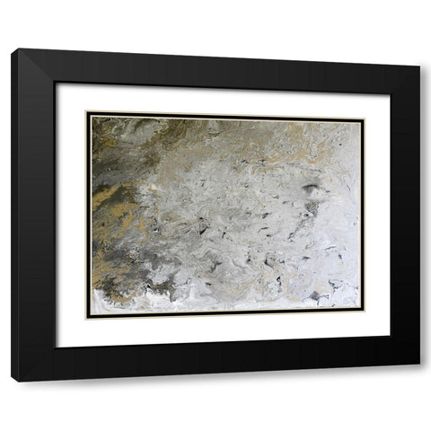 Perfection 1 Black Modern Wood Framed Art Print with Double Matting by Brown, Denise