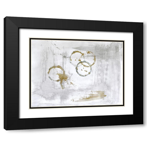 Simple Strokes 2 Black Modern Wood Framed Art Print with Double Matting by Brown, Denise