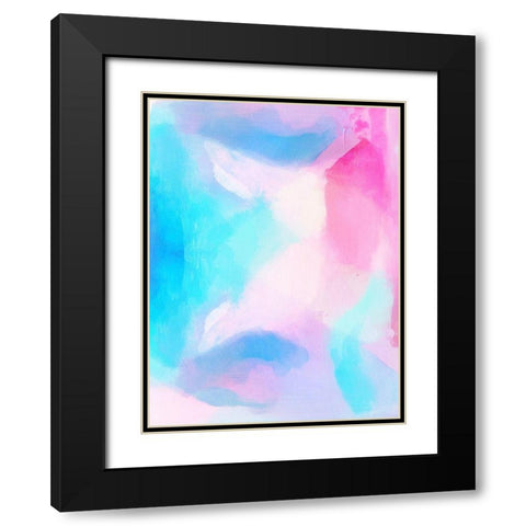 Pretty Pastels Black Modern Wood Framed Art Print with Double Matting by Brown, Denise