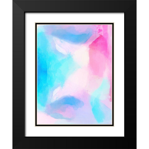 Pretty Pastels Black Modern Wood Framed Art Print with Double Matting by Brown, Denise