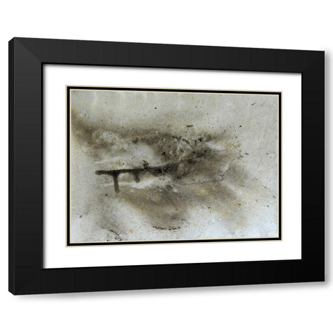 Stigma Black Modern Wood Framed Art Print with Double Matting by Brown, Denise