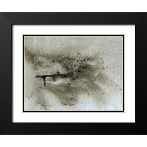 Stigma Black Modern Wood Framed Art Print with Double Matting by Brown, Denise