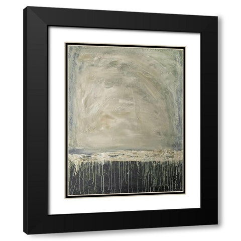 Runny Landscape 1 Black Modern Wood Framed Art Print with Double Matting by Brown, Denise