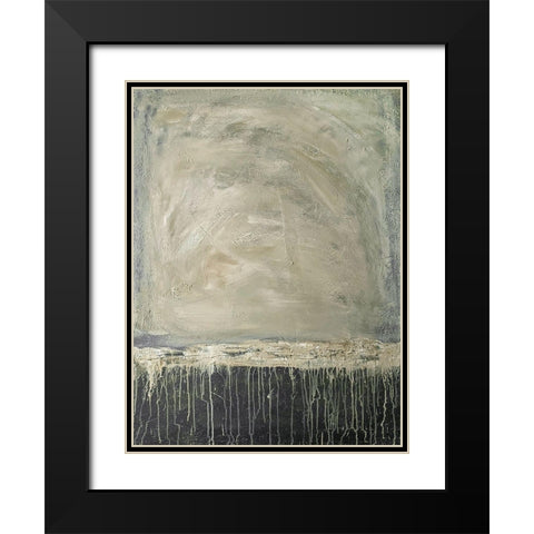 Runny Landscape 1 Black Modern Wood Framed Art Print with Double Matting by Brown, Denise