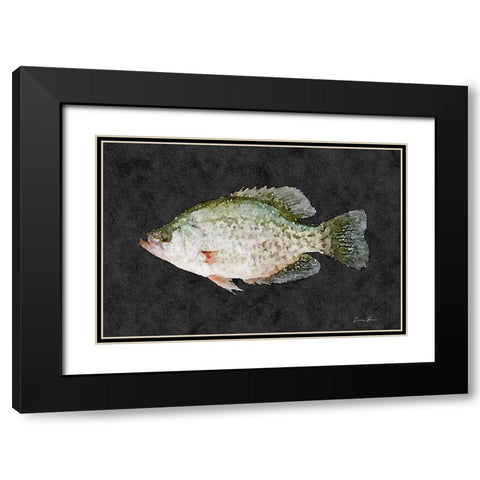 Cappie Black Modern Wood Framed Art Print with Double Matting by Brown, Denise