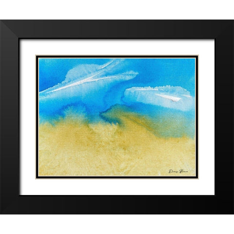 Coastal Motion 1 Black Modern Wood Framed Art Print with Double Matting by Brown, Denise