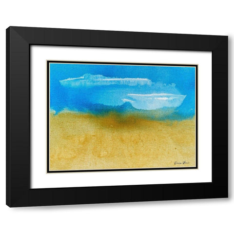 Coastal Motion 2 Black Modern Wood Framed Art Print with Double Matting by Brown, Denise