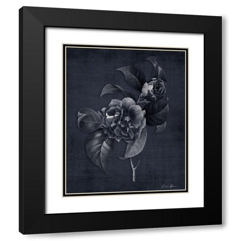 Botanical Edge 3 Black Modern Wood Framed Art Print with Double Matting by Brown, Denise