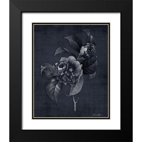 Botanical Edge 3 Black Modern Wood Framed Art Print with Double Matting by Brown, Denise