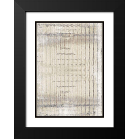 Abstraction Black Modern Wood Framed Art Print with Double Matting by Brown, Denise
