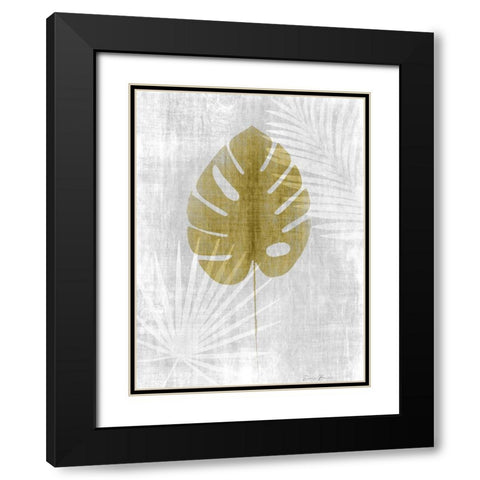 Neutral Palm Silhouette 2 Black Modern Wood Framed Art Print with Double Matting by Brown, Denise