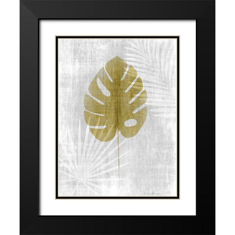 Neutral Palm Silhouette 2 Black Modern Wood Framed Art Print with Double Matting by Brown, Denise