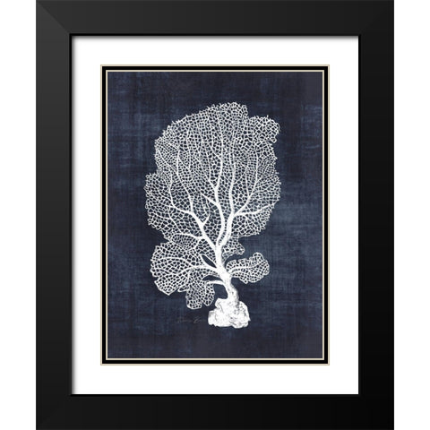 Sea Fan 1 Black Modern Wood Framed Art Print with Double Matting by Brown, Denise