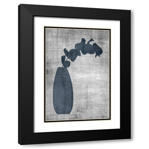 Azure 1 v2 Black Modern Wood Framed Art Print with Double Matting by Brown, Denise