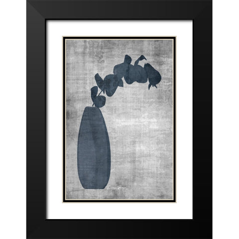 Azure 1 v2 Black Modern Wood Framed Art Print with Double Matting by Brown, Denise