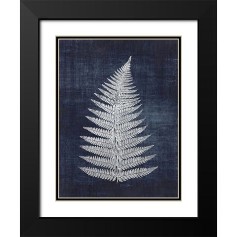 Fern 1 Black Modern Wood Framed Art Print with Double Matting by Brown, Denise