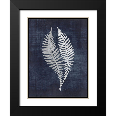 Fern 2 Black Modern Wood Framed Art Print with Double Matting by Brown, Denise