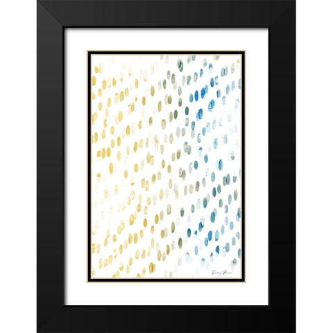 Love These Dots Black Modern Wood Framed Art Print with Double Matting by Brown, Denise