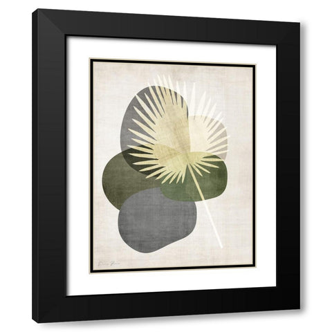 Cabana Palm 1 Black Modern Wood Framed Art Print with Double Matting by Brown, Denise