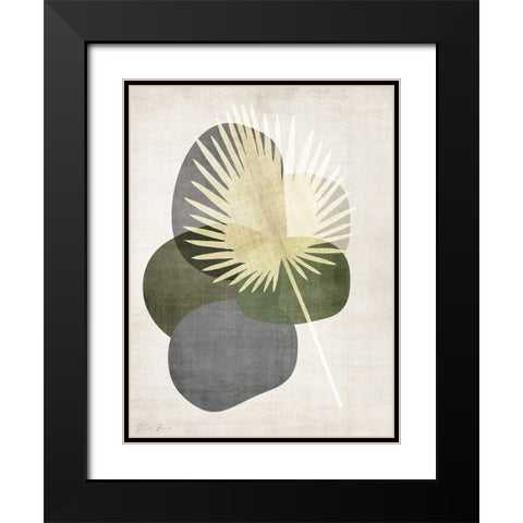Cabana Palm 1 Black Modern Wood Framed Art Print with Double Matting by Brown, Denise