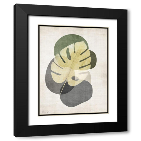 Cabana Palm 2 Black Modern Wood Framed Art Print with Double Matting by Brown, Denise