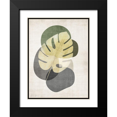 Cabana Palm 2 Black Modern Wood Framed Art Print with Double Matting by Brown, Denise